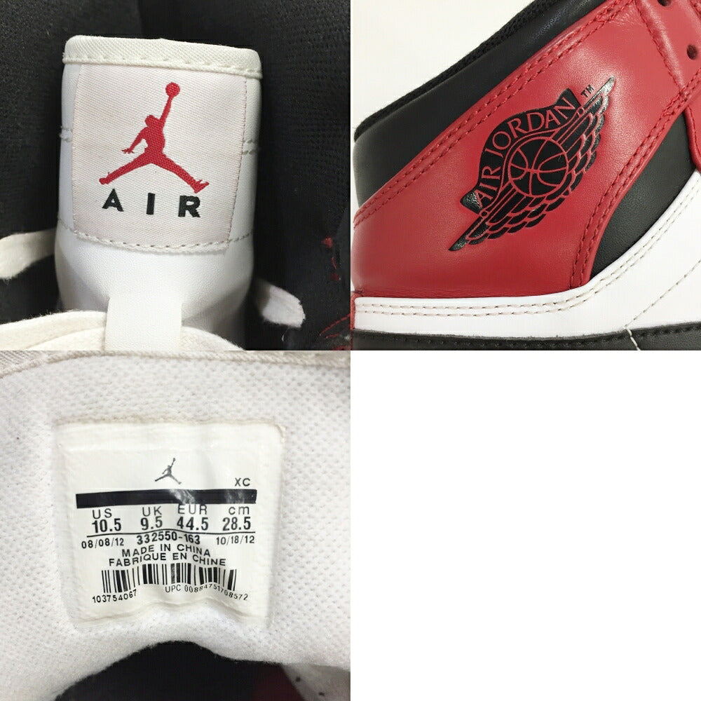 NIKE Air Jordan 1 Retro High "Chicago" Sneakers Size 10.5