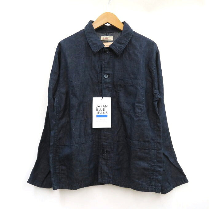 JAPAN BLUE JEANS Cotton Linen Denim Jacket Blue Size S