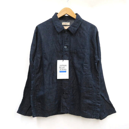 JAPAN BLUE JEANS Cotton Linen Denim Jacket Blue Size S