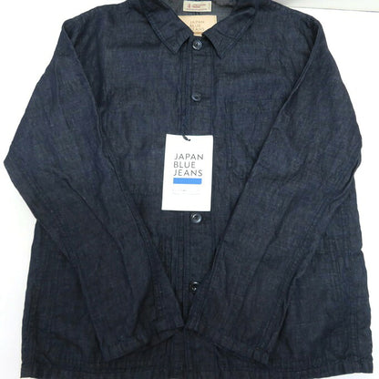 JAPAN BLUE JEANS Cotton Linen Denim Jacket Blue Size S