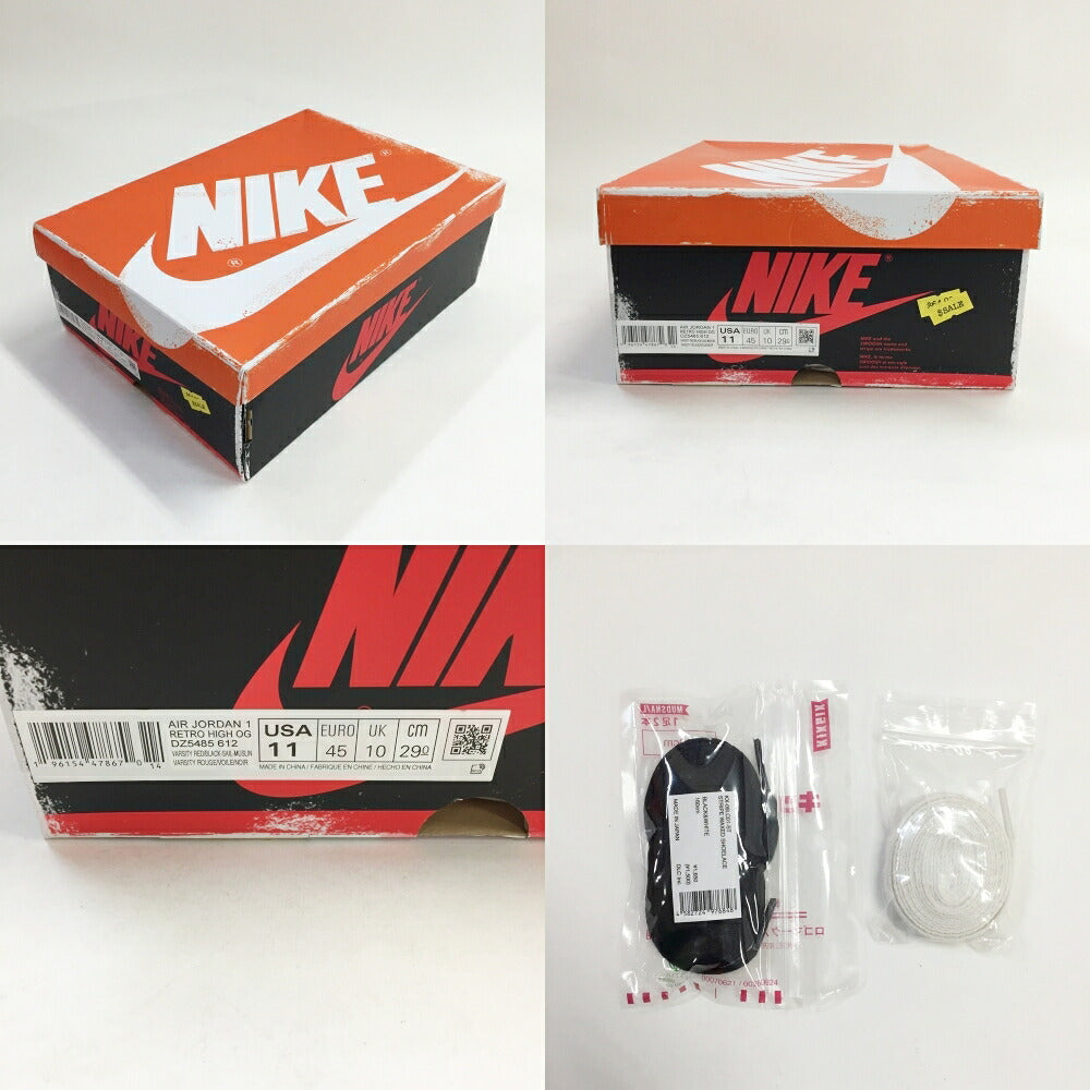 NIKE Air Jordan 1 Retro High OG "Chicago" Sneakers Size 11