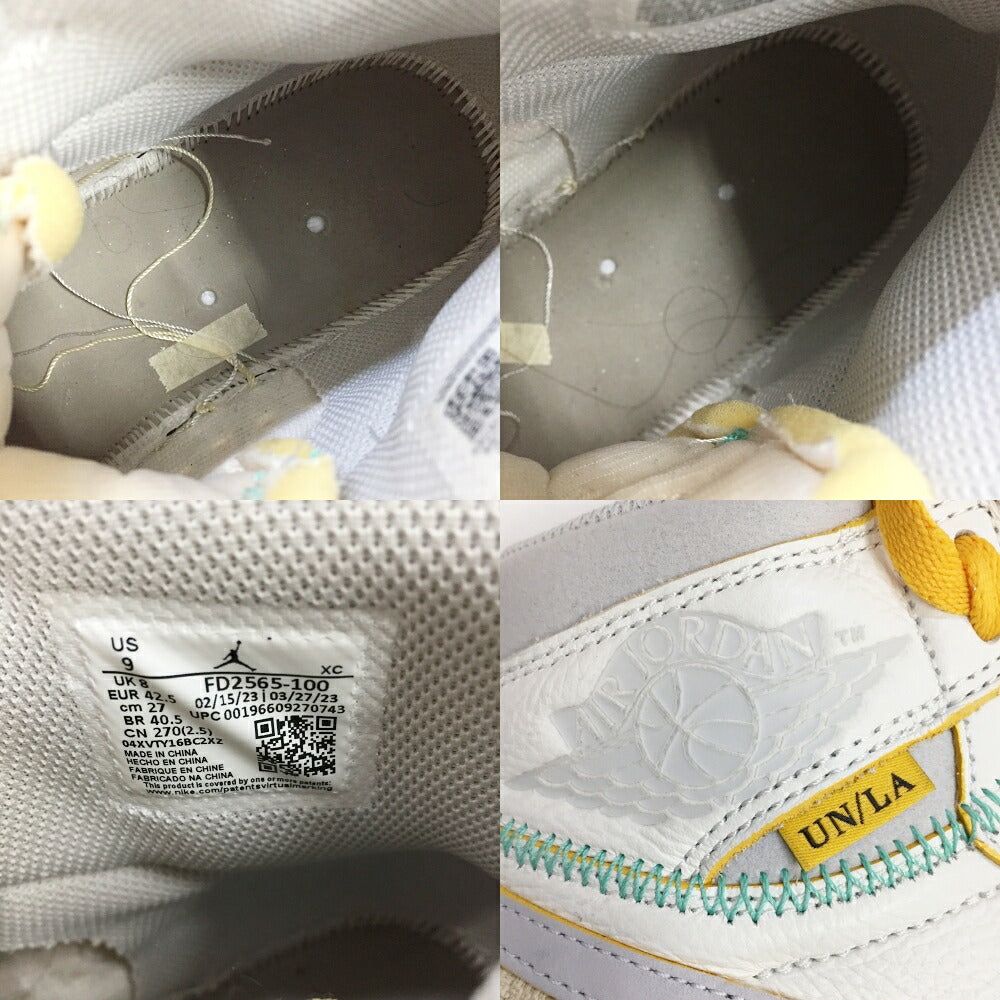 NIKE x Union x Bephies Supply AJ1 Retro OG Sneakers Size 9