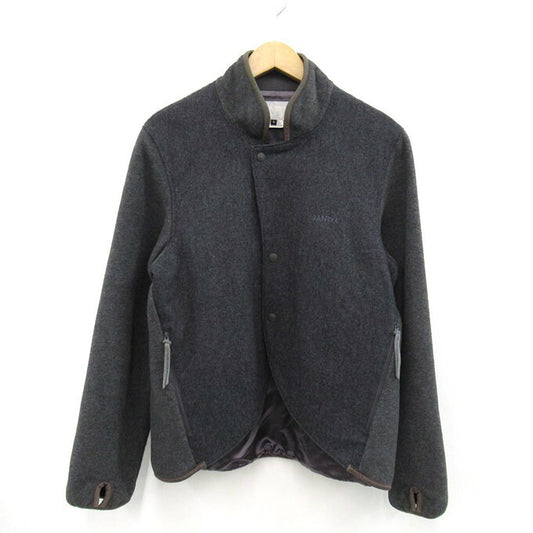 GANRYU Wool Fleece Jacket Gray Size S