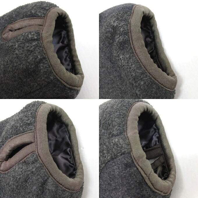 GANRYU Wool Fleece Jacket Gray Size S