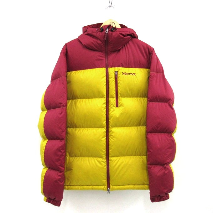 MARMOT Guides Down Hoody Jacket Yellow Red Size L