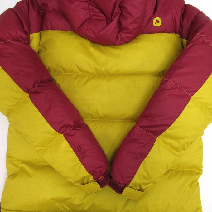 MARMOT Guides Down Hoody Jacket Yellow Red Size L
