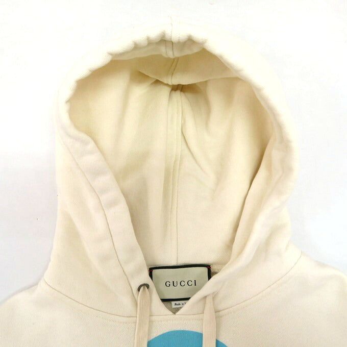 GUCCI 20SS Manifesto Pullover Hoodie Ivory Size XS