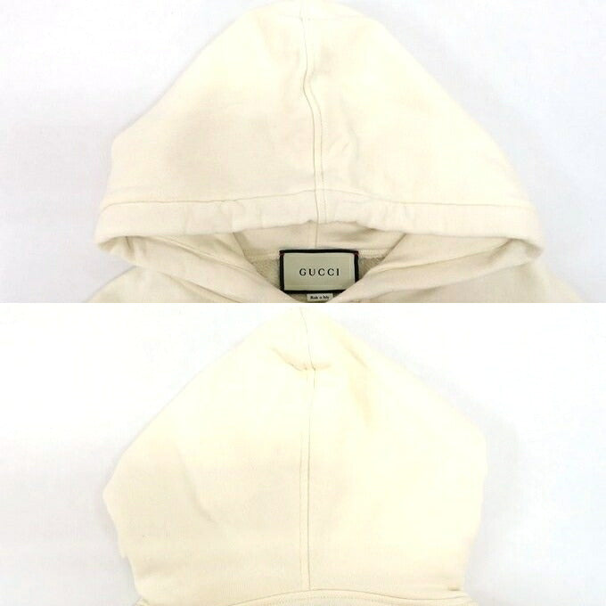 GUCCI 20SS Manifesto Pullover Hoodie Ivory Size XS