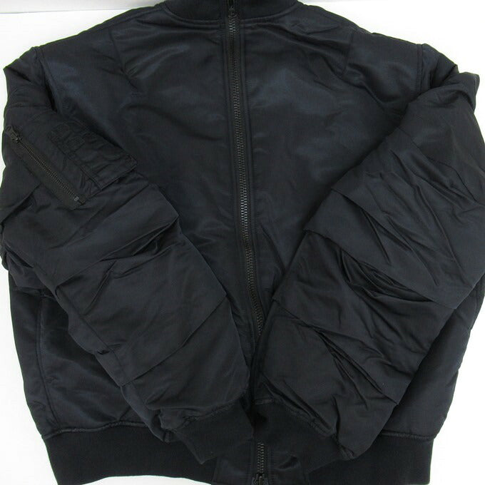 AMNJX 27CIRCUS MA-1 Bomber Jacket Black Size M