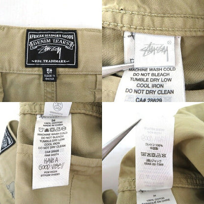 DENIM TEARS x STUSSY Wreath Chino Pants Beige Size 34
