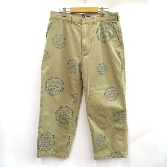 DENIM TEARS x STUSSY Wreath Chino Pants Beige Size 34