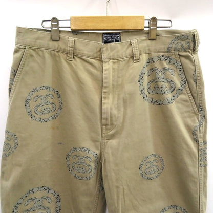 DENIM TEARS x STUSSY Wreath Chino Pants Beige Size 34
