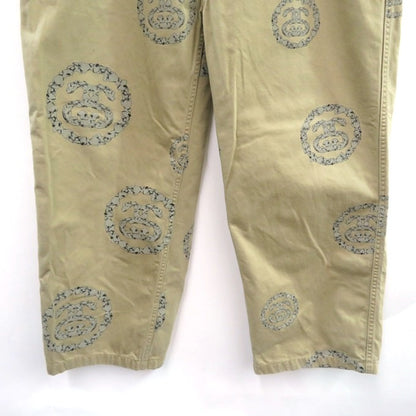 DENIM TEARS x STUSSY Wreath Chino Pants Beige Size 34