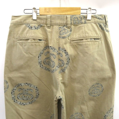 DENIM TEARS x STUSSY Wreath Chino Pants Beige Size 34