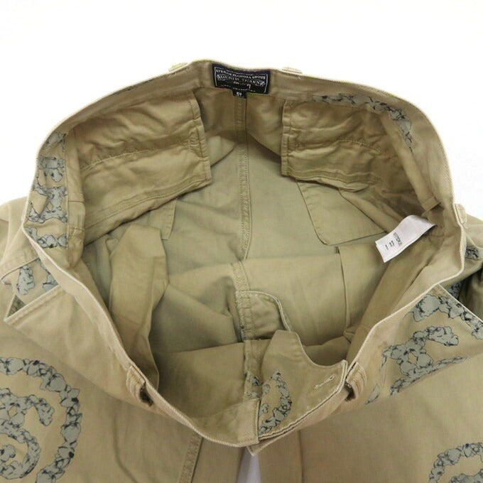 DENIM TEARS x STUSSY Wreath Chino Pants Beige Size 34