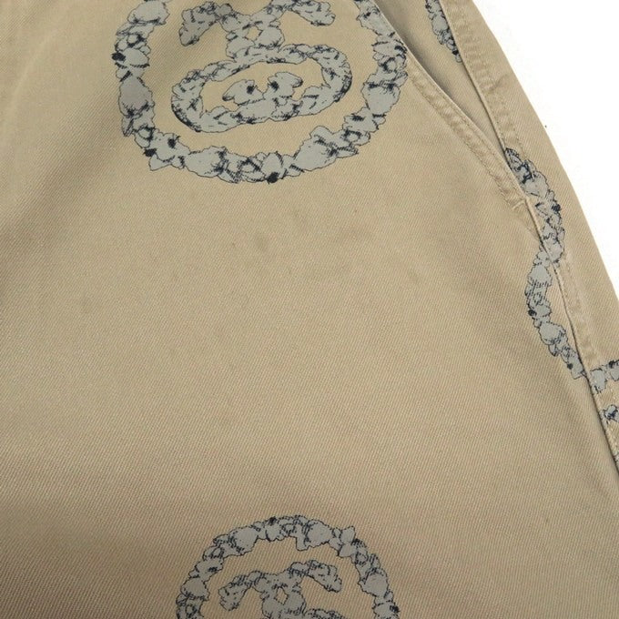 DENIM TEARS x STUSSY Wreath Chino Pants Beige Size 34
