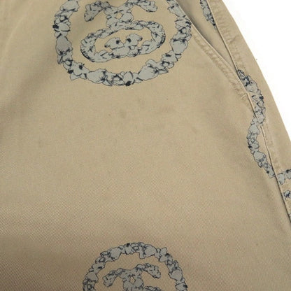 DENIM TEARS x STUSSY Wreath Chino Pants Beige Size 34