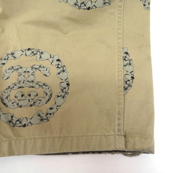 DENIM TEARS x STUSSY Wreath Chino Pants Beige Size 34