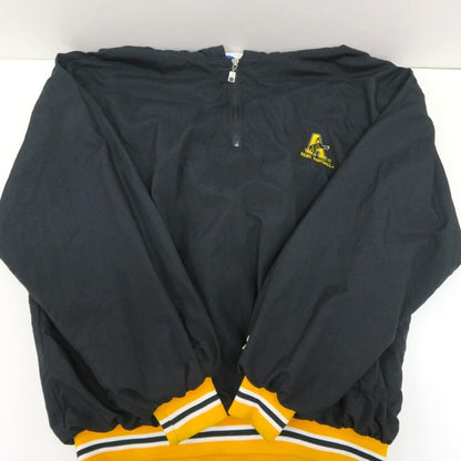 RUSSELL ATHLETIC Rib Line Half-Zip Hoodie Black Size XL