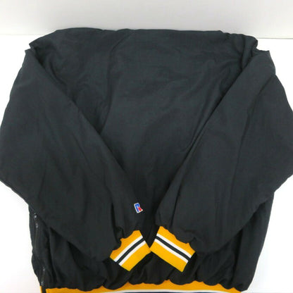 RUSSELL ATHLETIC Rib Line Half-Zip Hoodie Black Size XL