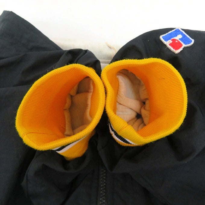 RUSSELL ATHLETIC Rib Line Half-Zip Hoodie Black Size XL