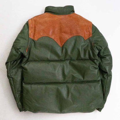 Rainbow Country Leather Down Jacket Size L
