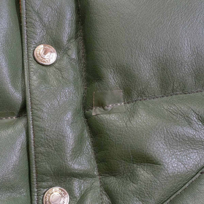 Rainbow Country Leather Down Jacket Size L