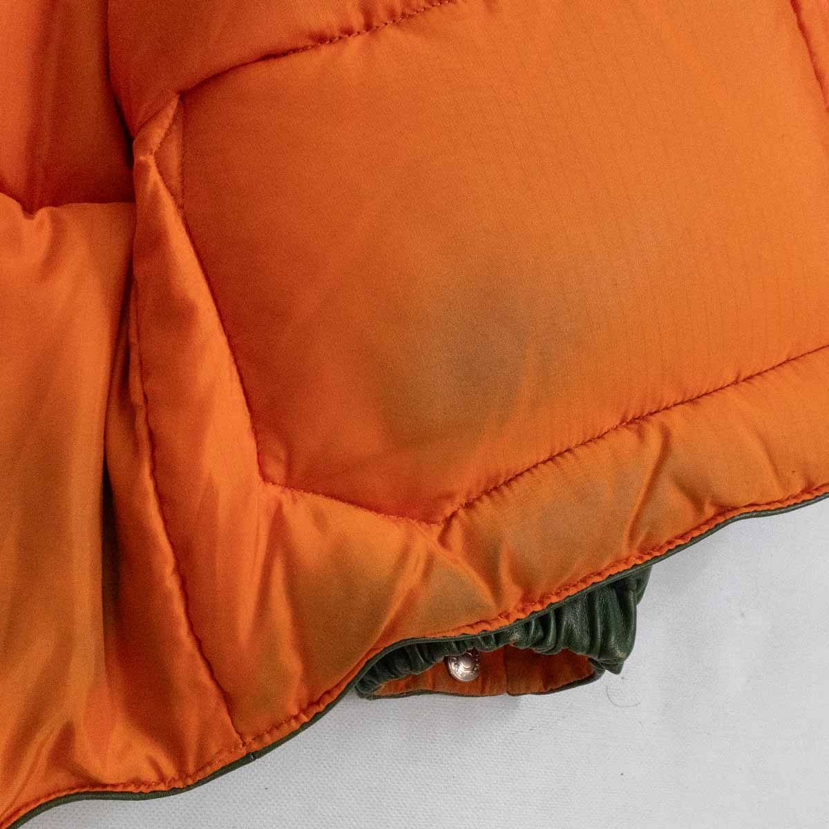 Rainbow Country Leather Down Jacket Size L