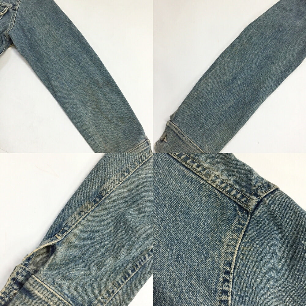 RRL 90s Cropped 3-Star Tag Denim Jacket Blue Size M