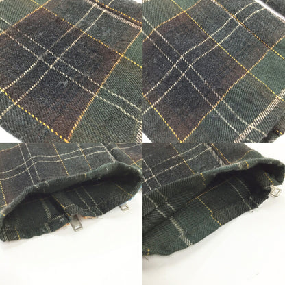 UNDERCOVER Zip Bondage Check Pants Khaki Green Size 2