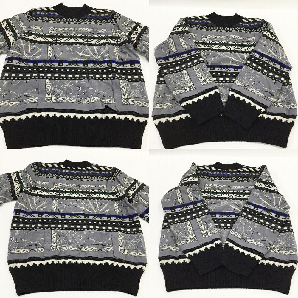 sacai x Dr.Woo Bandana Pullover Knit Sweater Multi Size 2