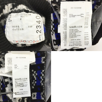sacai x Dr.Woo Bandana Pullover Knit Sweater Multi Size 2