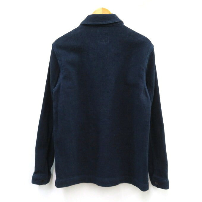 MOMOTARO JEANS Dobby US Navy Coverall Denim Indigo Size 36