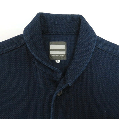 MOMOTARO JEANS Dobby US Navy Coverall Denim Indigo Size 36