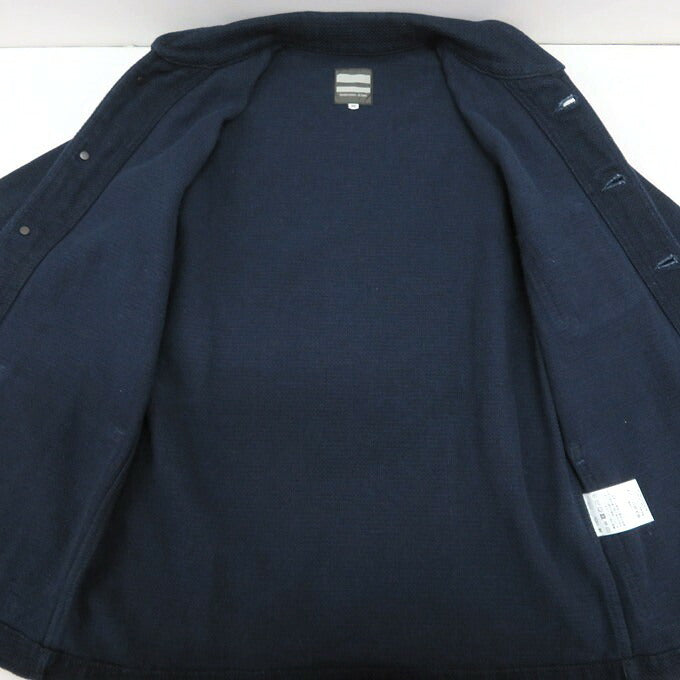 MOMOTARO JEANS Dobby US Navy Coverall Denim Indigo Size 36