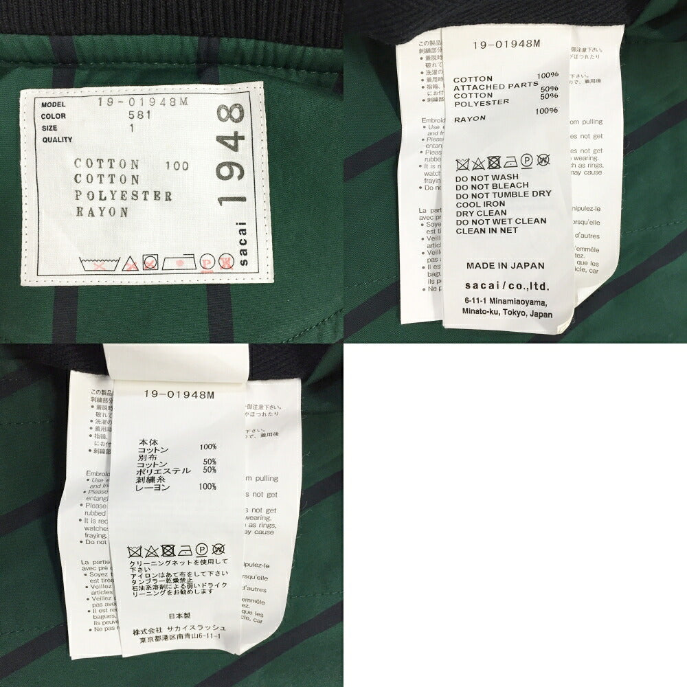 Dr.Woo x sacai Bird Design Blouson Multi Size 1