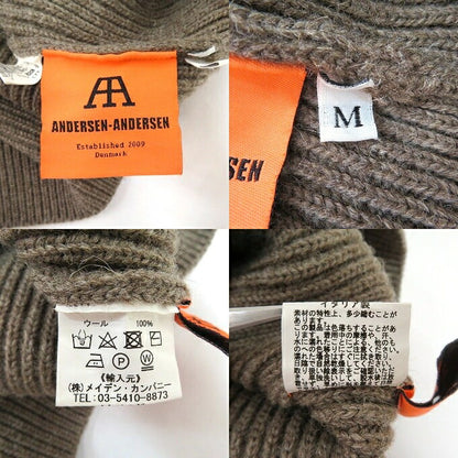 ANDERSEN-ANDERSEN Crewneck Knit Sweater Brown Size M
