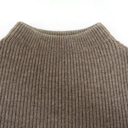 ANDERSEN-ANDERSEN Crewneck Knit Sweater Brown Size M