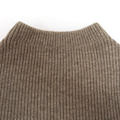 ANDERSEN-ANDERSEN Crewneck Knit Sweater Brown Size M