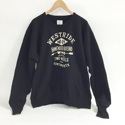 WEST RIDE RW Crewneck Sweatshirt Black Size XL