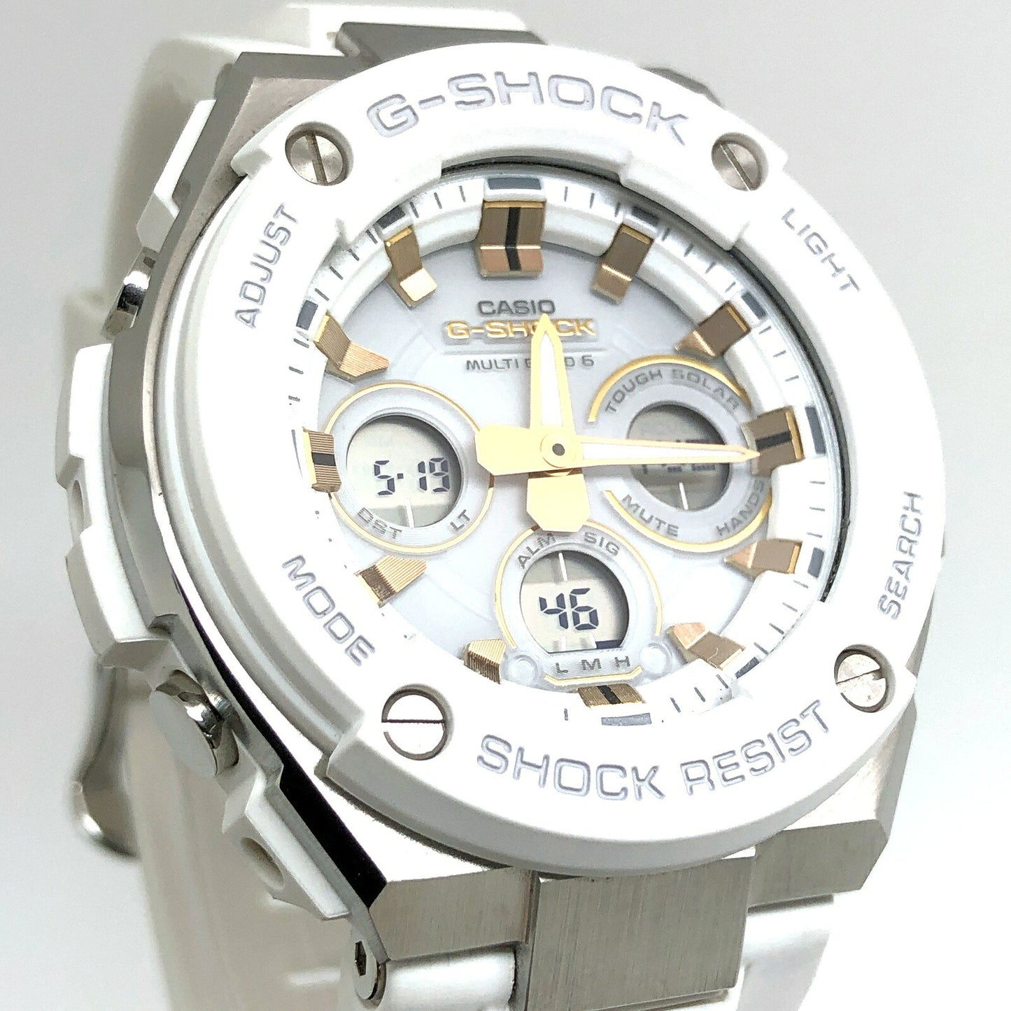 G-SHOCK G-STEEL GST-W300 Tough White Silver Watch Size ONE SIZE