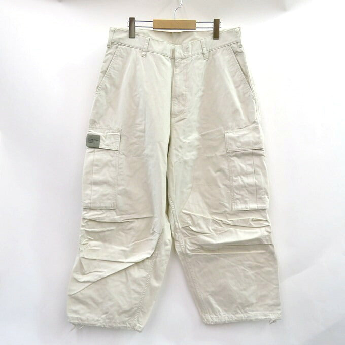 NEIGHBORHOOD 24SS Wide Cargo Pants Off White Size L