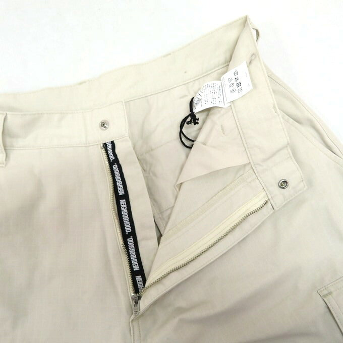 NEIGHBORHOOD 24SS Wide Cargo Pants Off White Size L