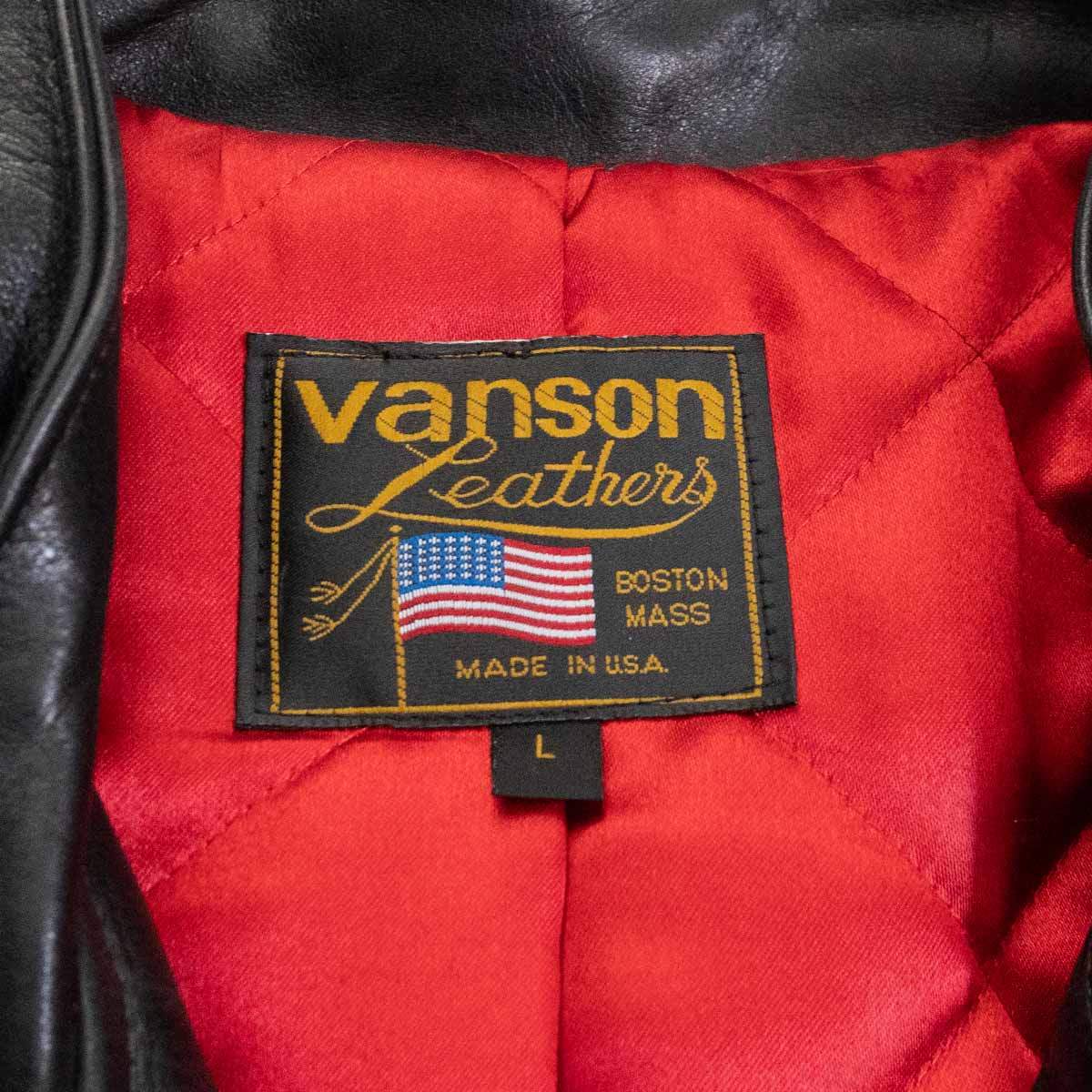 VANSON Chopper Double Rider Jacket Size L