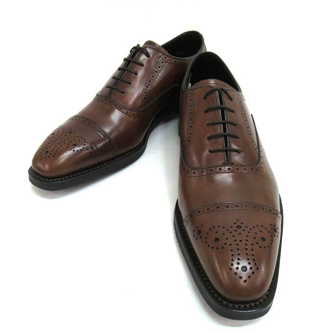 SHETLAND FOX Straight Tip Medallion Oxfords Brown Sneakers Size 6 1/2