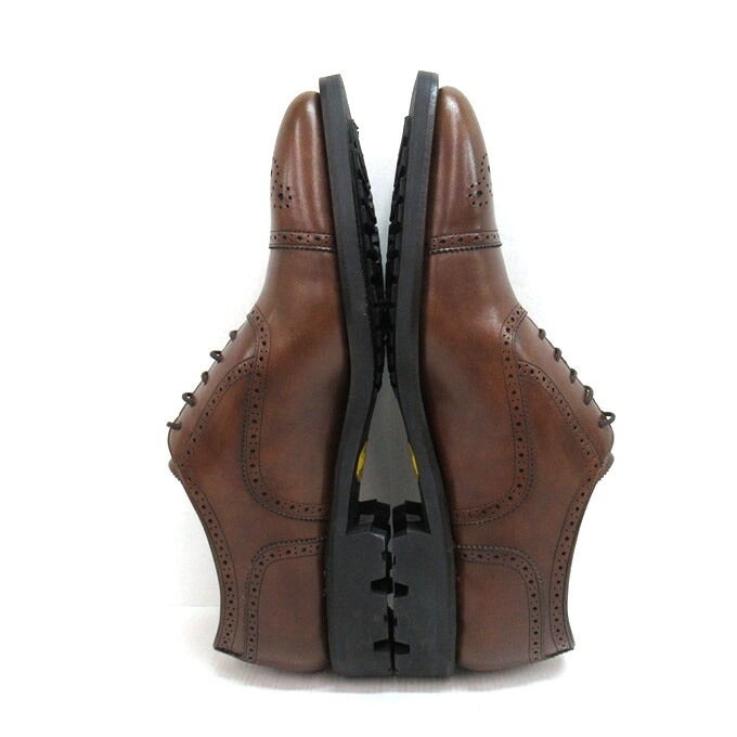 SHETLAND FOX Straight Tip Medallion Oxfords Brown Sneakers Size 6 1/2