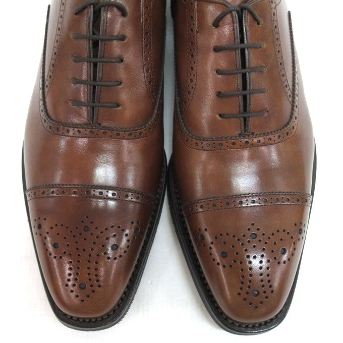 SHETLAND FOX Straight Tip Medallion Oxfords Brown Sneakers Size 6 1/2