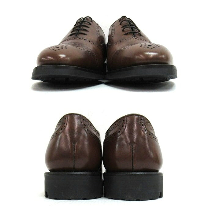 SHETLAND FOX Straight Tip Medallion Oxfords Brown Sneakers Size 6 1/2