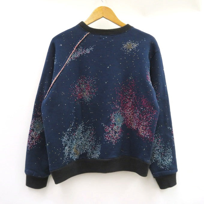 RANDY Asymmetric Crewneck Sweatshirt Navy Size 1