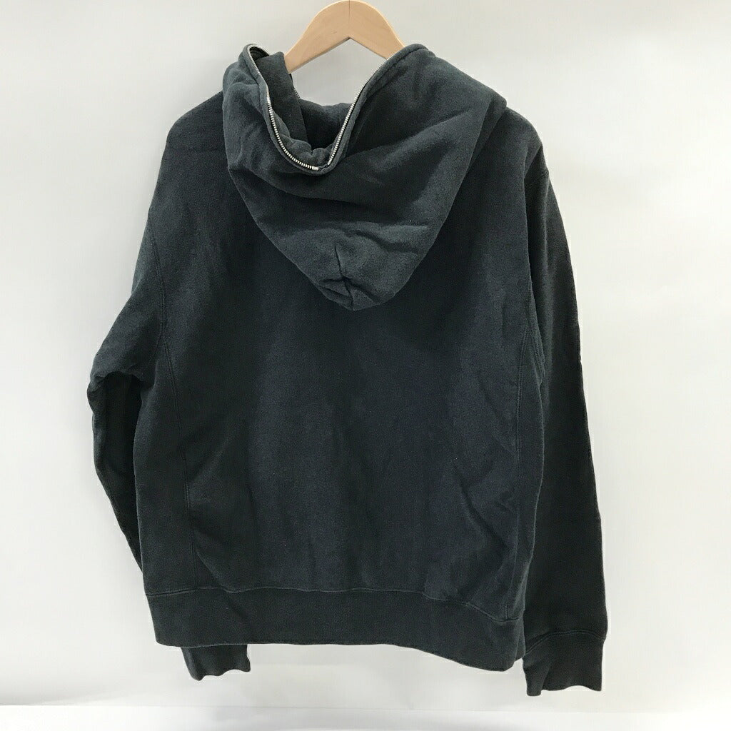 A BATHING APE College Logo Zip Up Hoodie Black Size M